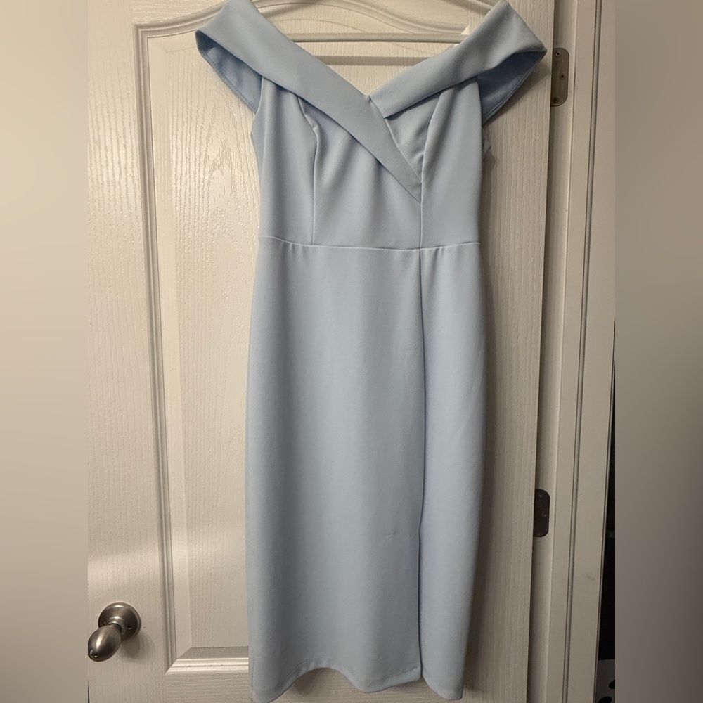 Premier Strapless Light Blue Dress